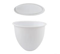 Revêtement de bol en silicone pour mixeur, insert résistant à la chaleur de qualité alimentaire pour aide de cuisine, passe au lave-vaisselle avec bec verseur (blanc, 5 l)