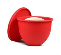 Revêtement de bol mélangeur en silicone avec une protection stable et ajustée pour bol mélangeur Kitchenaid à tête inclinable de 5 litres (A rouge)