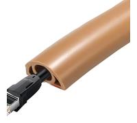 Revêtement de câble - Fil électrique souple sur tapis, chemin de câble - Protection de câble flexible en PVC - Protection de câble flexible - Isolé auto-adhésif - Pour éviter les sols