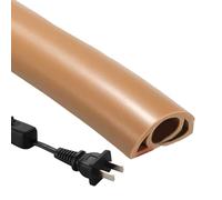 Revêtement de câble - Fil électrique souple sur tapis, chemin de câble - Protection de câble flexible en PVC - Protection de câble flexible - Isolé auto-adhésif - Pour éviter les sols