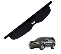 RevêTement De Coffre à Bagages Pour Jeep Grand Cherokee 2005-2010 Cargaison Aveugle Panneau Plateau ArrièRe Coffre Cover RéTractable Plage ArrièRe Chargement Panel Luggage ÉTagèRe ArrièRe