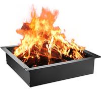 Revêtement de foyer, anneau de feu en acier, 91,4 cm, insert de foyer carré pour l'extérieur