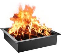Revêtement de foyer - Anneau de feu en acier - 91,4 cm - Insert de foyer extérieur carré