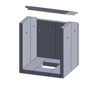 Revêtement de foyer - Convient pour Justus Asmara ** et d'autres modèles de cheminée et de poêles, avec aperçu du modèle - Revêtement de cheminée en vermiculite - Ajustement parfait et facile à