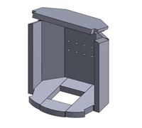 Revêtement de foyer - Convient pour Justus Baltrum et autres modèles de cheminées et poêles avec aperçu du modèle - Revêtement de cheminée en vermiculite - Ajustement parfait et facile à remplacer, 10