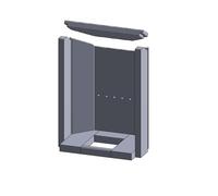 Revêtement de foyer - Convient pour Justus Texel 5** et autres modèles de cheminée et de poêles, avec aperçu du modèle - Revêtement de cheminée en vermiculite - Ajustement parfait et facile à