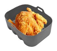 Revêtement de frigion à air silicone-revêtement à micro-ondes rectangulaire résistant à la chaleur pour cuisine végétale grille- , plateau de four anti-adere