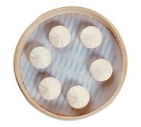 Revêtement de panier vapeur réutilisable, anti-adhésif, 24 cm, lavable en parchemin de cuisson, tapis de cuisson rond de qualité alimentaire pour raviolis, pâtisseries, Dim Sum