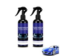Revêtement de polissage instantané pour véhicule, efface-rayures invisibles instantané, spray rénovateur de revêtement multifonction pour toutes les voitures et surfaces (300ml,2PCS)
