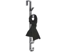 Revêtement de porte aveugle: cintre de couche robuste en acier au carbone au-dessus de la porte | Cintre de vêtements multifonctionnel, crochet de rangement de conception verticale économisant de