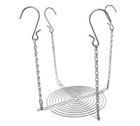 Revêtement de pot de fleurs réglable en acier inoxydable, insert surélevé à suspendre avec chaînes pour support de plantes hautes, rehausseur de pot de fleurs pour décorations de mariage et de fête