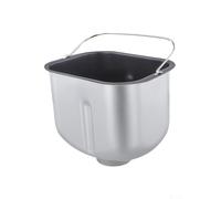 Revêtement de seau sans pâte pour machine à pain, substitut de récipient de pétrissage en acier inoxydable, accessoire de cuisine doré et noir (noir T1)