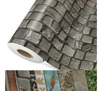 Revêtement de sol CV Cobble - revêtement de sol en PVC très résistant à l'usure (mousse) - Impression photo pavée - Surface structurée - Vendu au mètre (200 x 100 cm)