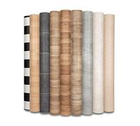 Revêtement de sol en PVC, Atlantic chêne vintage, film de vinyle sans colle, surface antidérapante imperméable pour couvrir les meubles murs et sols, en rouleau, facile à couper, Gold 609L 100x1500 cm