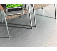 Revetement de sol en PVC en aspect tôle striée, Découpe (2m de large, 1,5m de long)