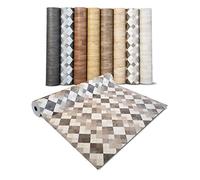 Revêtement de Sol en PVC, mosaïque Sable, Film de Vinyle sans Colle, Surface antidérapante imperméable, pour Couvrir Les Meubles, Murs et sols, en Rouleau, Facile à Couper, Toscana Sand100x350 cm