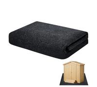 Revêtement de sol imperméable pour hangar - Tapis en feutre imperméable et anti-poussière - Tapis doux pour voiture 150 x 120 cm résistant aux taches d'huile, pour jardin, ferme, atelier, patio