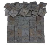 Revêtement de sol pour maison de poupée, briques de trottoir miniatures, accessoires à l'échelle 1/12, mini briques pour l'aménagement paysager, REDUCIO! (pavé de cour médiévale)