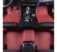 Revêtement de Sol pour Voiture pour Ford Transit Custom 2015-2019, Tapis Anti-dérapant Tout Temps Tapis de Sol Voiture en Cuir Facile à Installer, Wine Red/E
