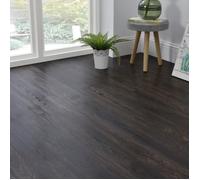 NEU.HOLZ Lames Laminées PVC Vinyle Design Revêtement de Sol Adhésif Compatible au Plancher Chauffant 42 Pièces 5,85 m² Dark Wood Wenge Bois de Wengé