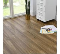 NEU.HOLZ Lames Laminées PVC Vinyle Design Revêtement de Sol Adhésif Compatible au Plancher Chauffant 7 Pièces 0,975 m² Antique Oak Chêne Antique