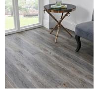 NEU.HOLZ Lames Laminées PVC Vinyle Design Revêtement de Sol Adhésif Compatible au Plancher Chauffant 7 Pièces 0,975 m² Grey Alaska Oak Chêne Gris d'Alaska