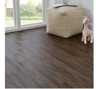 NEU.HOLZ Lames Laminées PVC Vinyle Design Revêtement de Sol Adhésif Compatible au Plancher Chauffant 7 Pièces 0,975 m² Smoked Oak Chêne Fumé