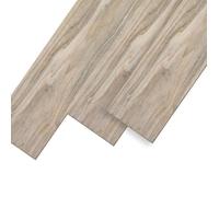 Revêtement de sol PVC - YUENFONG - Chêne blanc - Autocollant - 18 pièces - 91,44 x 15,24 cm