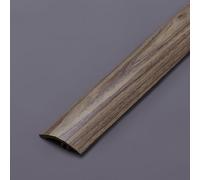 Revêtement de sol stratifié/bois-aluminium, hauteur seuil 3-20 mm, bande de transition de sol (noyer)