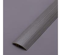 Revêtement de sol stratifié/bois-aluminium, hauteur seuil 3-20 mm, bande de transition (rayures grises)