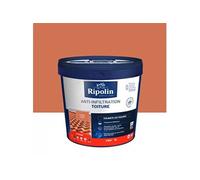 Revêtement Anti-Infiltrations Toiture - RIPOLIN - Terre cuite - 4L - Bicouche - Extérieur