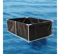 Revêtement d'étang à poissons avec support en toile pour une utilisation hors sol, parfait pour le jardin, la piscine des enfants et les vacances en plein air.