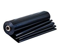 Revêtement d'étang durable 0,3 mm - Caoutchouc PEHD pour étangs, jardins aquatiques et fontaines - Grande doublure imperméable noire de 6 x 10 m