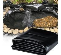 Revêtement d'étang extérieur 2x2M 3x2M 5x8M Revêtement d'étang | Membrane anti-humidité en feuille de plastique polyéthylène | Membrane de piscine de jardin de sous-couche robuste(2x2m(6.5x8.2ft))