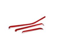 Revêtement D'habillage Kit De Bandes Décoratives Autocollantes En Fibre De Carbone Pour Console Centrale Intérieure De Voiture, Pour Corvette C8(Red Carbon)