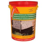 Revêtement d'imperméabilisation bitumineux pour les soubassements - SIKA Igolatex - Noir - 25kg