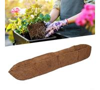 Revêtement en coco naturel pour paniers suspendus, doublure de rechange pour pots de fleurs et pots de fleurs à fixation murale, motif demi-lune (76,2 cm)