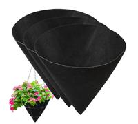 Revêtement en feutre pour pot de fleurs en feutre avec design en forme de cône, accessoire de plantation et d'entretien respirant pour jardin, ferme, , terrasse, famille, amis, grand-mère