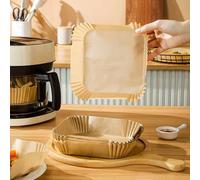 Revêtement En Papier Jetable Antiadhésif Pour Friteuse À Air, 100 Pièces, Résistant À L'eau, Parfait Pour La Cuisson
