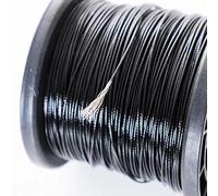 Revêtement en plastique PVC noir 304 acier inoxydable Flexible câble corde à linge étanche(1.5mmX30M)