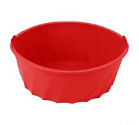 Revêtement en silicone pour mijoteuse de 6 à 8 litres, réutilisable, passe au lave-vaisselle, insert étanche pour cuisine, 28,5 x 21,5 x 13 cm (rouge)