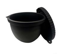 Revêtement en silicone réutilisable pour mixeurs sur socle de 5 litres, fonctionne avec le mélange, la préparation des repas et le micro-ondes. Passe au lave-vaisselle, design facile à nettoyer (noir)