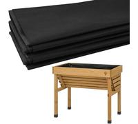 Revêtement En Tissu Pour Grand Bac À Légumes Extérieur Surélevé,2,9 M X 1,6 M,Non Tissé,Noir,Pour Légumes,Herbes,Sacs De Culture Pour Plantes ¿ Taille L