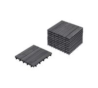 Revêtement Extérieur Parquet de Jardin Patio Balcon Résistant aux Intempéries Ba