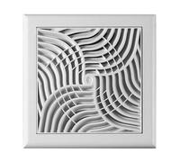 Revêtement Grille Ventilation Murale Design Moderne Avec Filet Volet 150x150mm