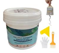 Revêtement Imperméable - 0,5 Kg De Mastic Transparent, Réparation Anti-fuite, Solution De Collage De Toiture Avec Forte Adhérence Et Protection Barrière | Outil De Revêtement De Réparation Étanche