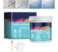 Revêtement imperméable en polyuréthane Yearoneis, revêtement écologique pour l'imperméabilisation et la réparation des fuites, colle d'étanchéité pour revêtement en polyuréthane (GRAY,1 PCS)