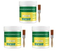 Revêtement imperméable transparent multifonctionnel,Agent Anti-Fuite Étanche,Liquide Étanchéité Transparent, Waterproof Anti-Fuite Agent, Réparation des Murs,pour Salle de Bain (100 g, 3 Pcs)