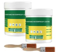 Revêtement imperméable transparent multifonctionnel,Agent Anti-Fuite Étanche,Liquide Étanchéité Transparent, Waterproof Anti-Fuite Agent, Réparation des Murs,pour Salle de Bain (100 g, 2 Pcs)