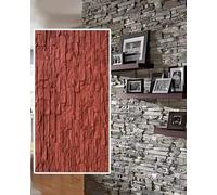 Revêtement mural 3D avec texture imitation pierre pour décoration intérieure et extérieure Idéal pour terrasse, salle de bain, hall et hôtel